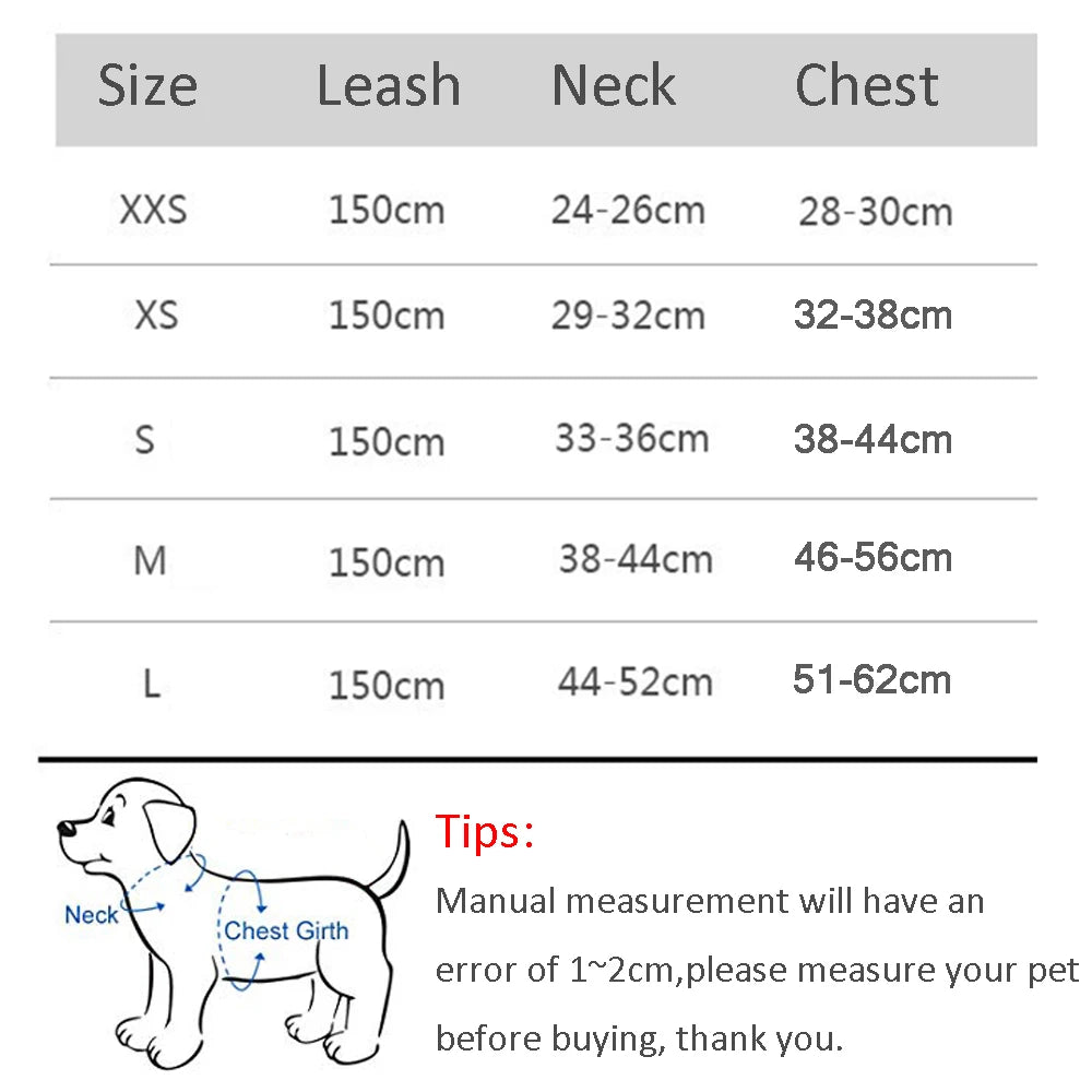 Adjustable Dog Harness Set